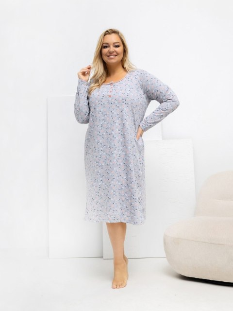 Koszula nocna DU-KN-FP-602.15 szary 3XL