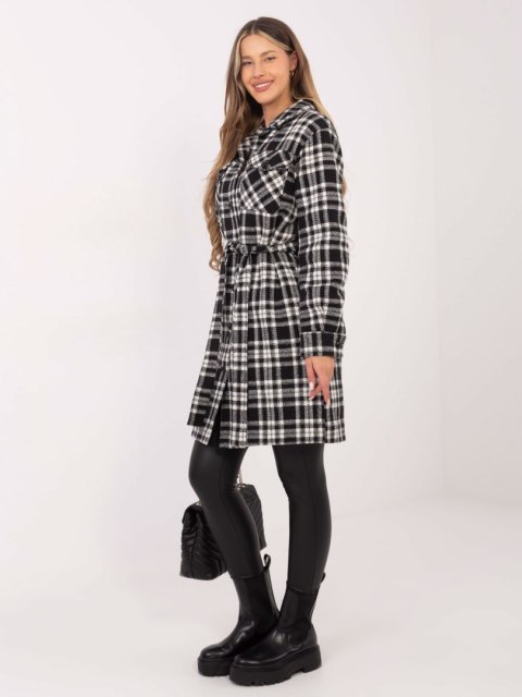Płaszcz LK-PL-508342-1.67 czarno-biały 42