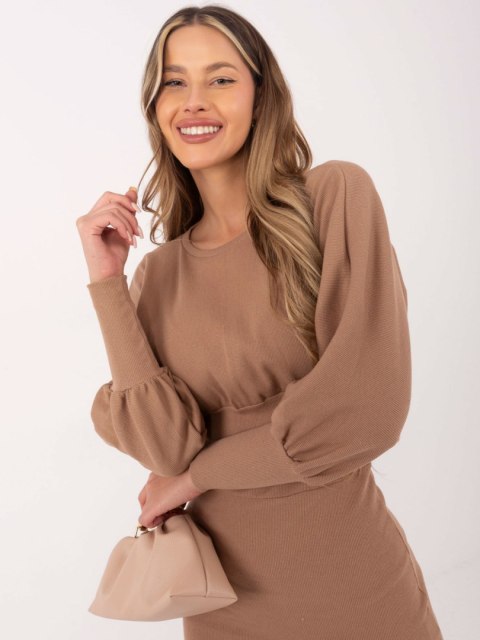 Sukienka RV-SK-6079.65 beżowy S