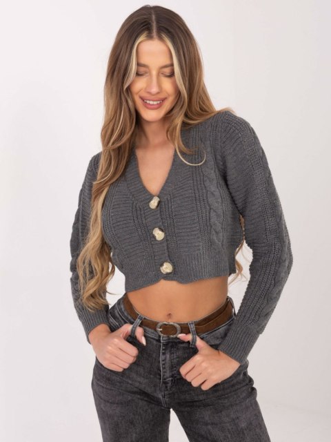 Sweter LC-SW-A4.40X ciemny szary