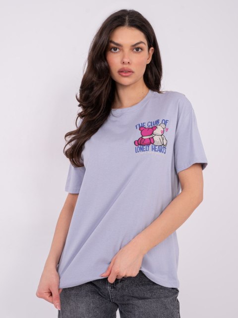 T-shirt D12022AH02645Y jasny fioletowy L