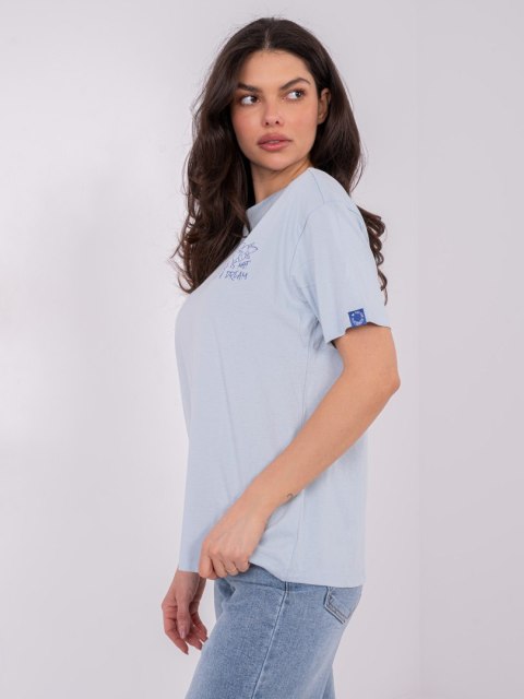 T-shirt D12022M02842A jasny niebieski S