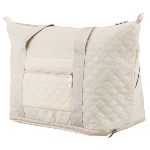 Beżowa, treningowa torba wykonana z poliestru, jednokomorowa - Peterson