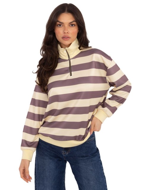 Stylowa bluza damska oversize w paski do miejskich stylizacji