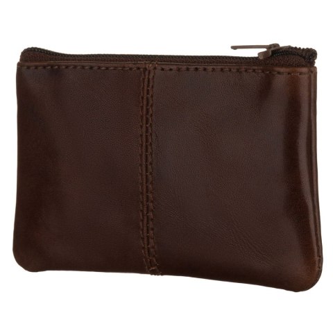 Eleganckie, skórzane etui na klucze w brązowym kolorze - Peterson