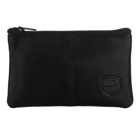 Skórzane etui na klucze w czarnym kolorze - Peterson