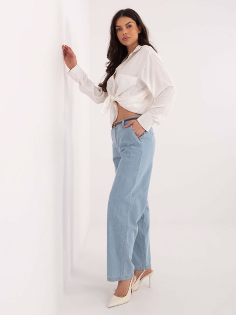 Spodnie D80038BB62630L220 jasny niebieski XL