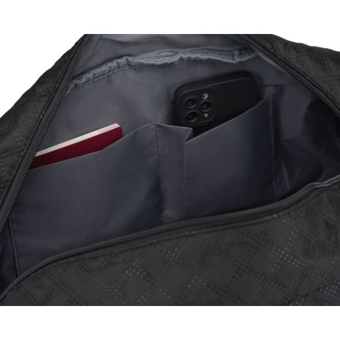 Sportowa, treningowa torba w czarnym kolorze wykonana z poliestru - Peterson