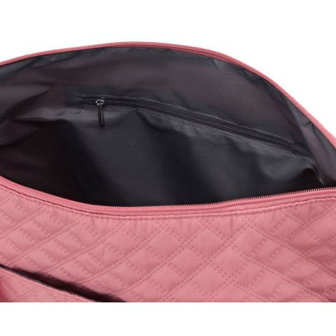 Treningowa torba wykonana z poliestru w różowym kolorze, zawieszona na wygodnych uchwytach - Peterson