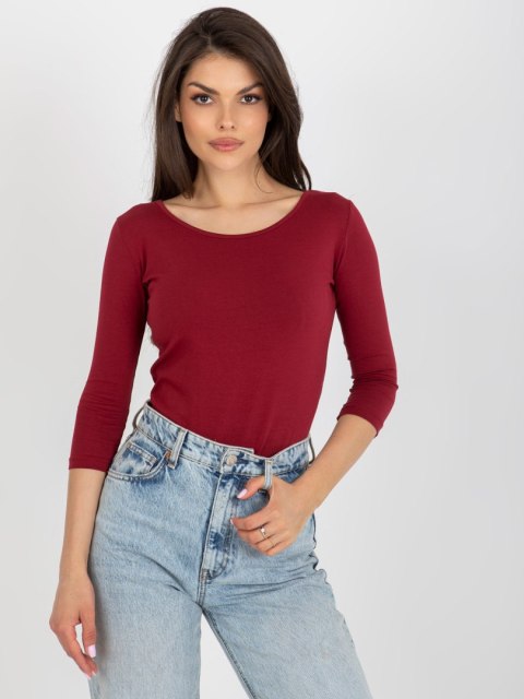 Bluzka RV-BZ-4690.25 bordowy L