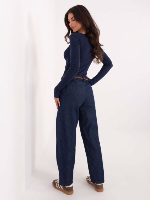 Spodnie D80038BB62630D311 granatowy XL