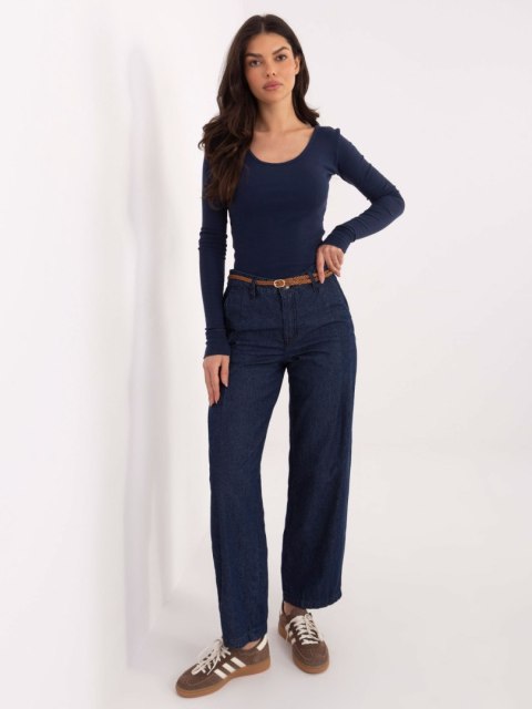 Spodnie D80038BB62630D311 granatowy XXL