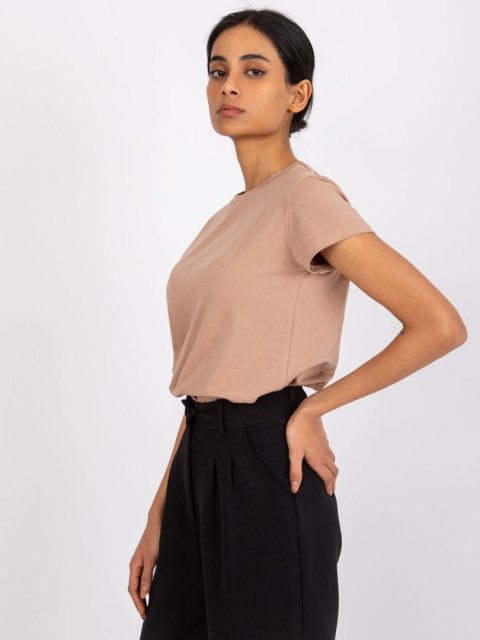 T-shirt RV-TS-4623.71 camelowy M