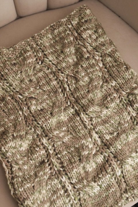 Melanżowy komin damski KN25 miękki i elastyczny