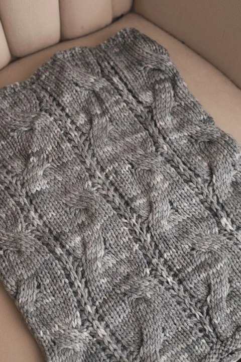 Melanżowy komin damski KN25 miękki i elastyczny