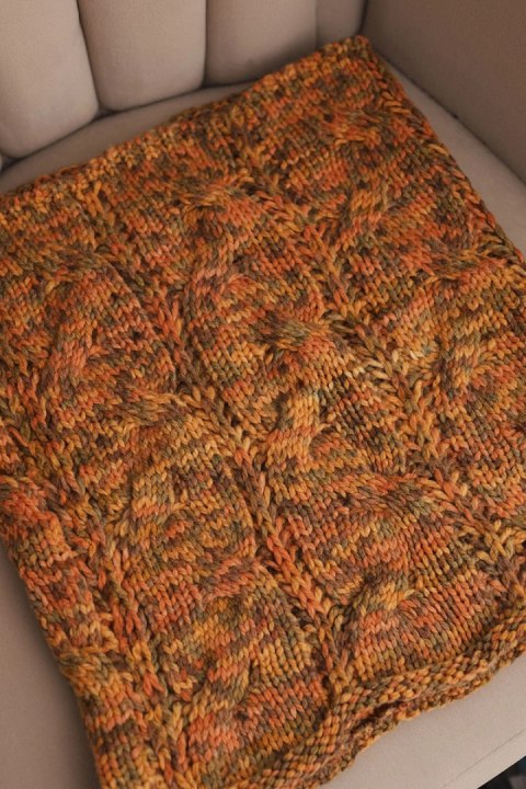 Ciepły komin damski zimowy z dodatkiem wełny – polska produkcja