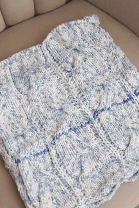 Melanżowy komin damski KN25 miękki i elastyczny