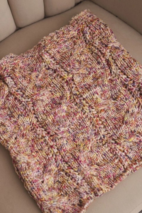 Melanżowy komin damski KN25 miękki i elastyczny