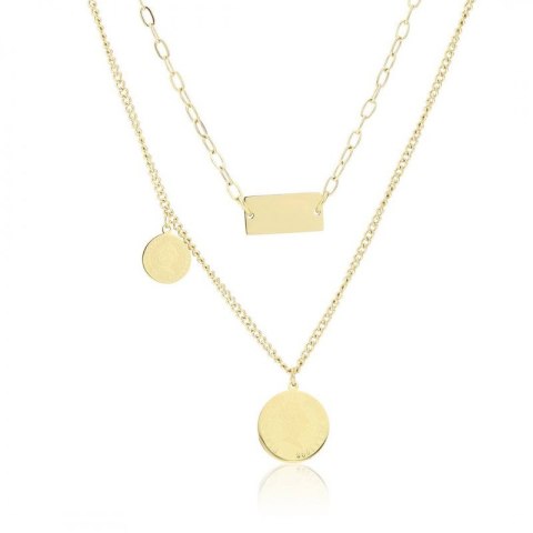 Naszyjnik stal chirurgiczna złoty NST1063