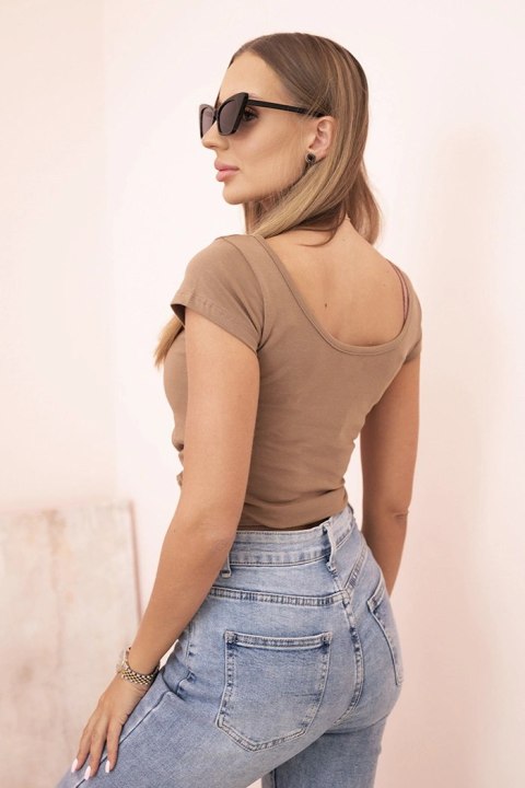 camelowa bluzka damska do codziennych stylizacji