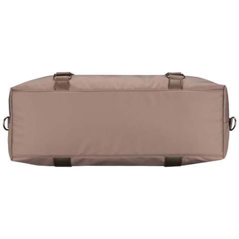 Brązowa torba treningowa z poliestru, jednokomorowa i zamykana suwakiem - Peterson