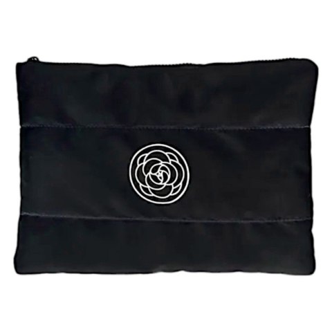 Kosmetyczka damska pikowana duża, wodoodporna czarna 22 x 31cm KS144CZ