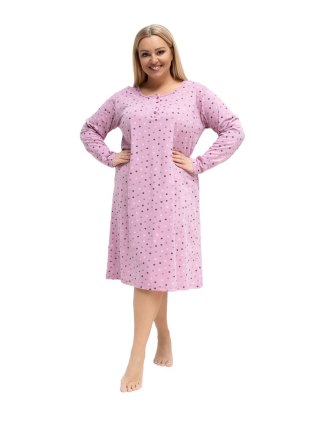 Koszula nocna DU-KN-FP-607.04P ciemny różowy 2XL
