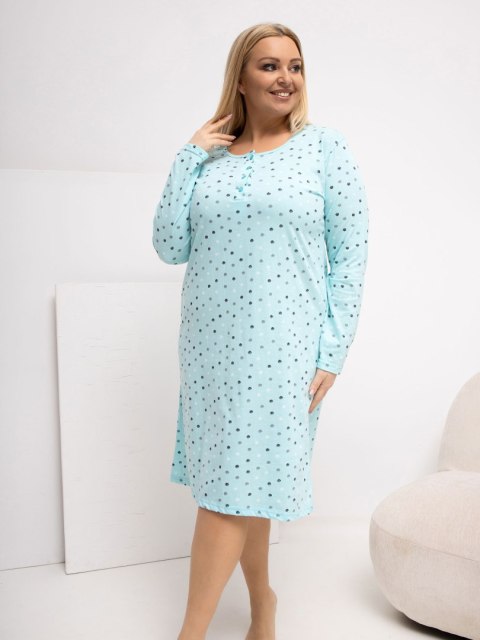 Koszula nocna DU-KN-FP-607.04P mietowy 3XL