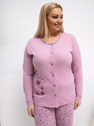 Piżama DU-PI-FP-509.99P ciemny różowy 2XL