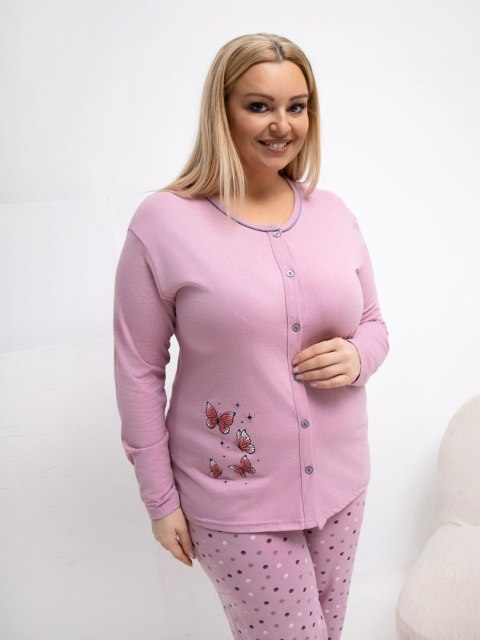Piżama DU-PI-FP-509.99P ciemny różowy 2XL