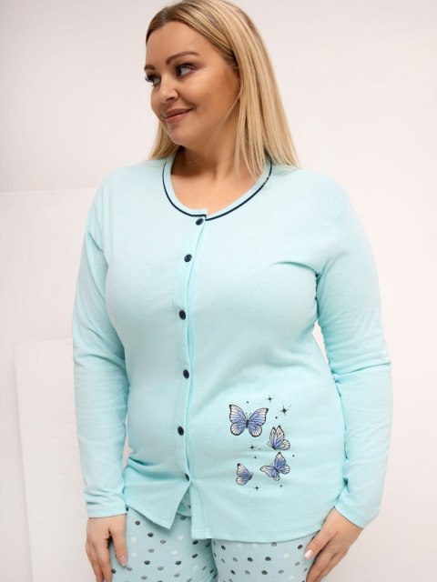 Piżama DU-PI-FP-509.99P mietowy 4XL