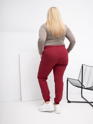 Spodnie dresowe RV-DR-6301.88 bordowy 3XL