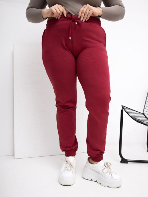 Spodnie dresowe RV-DR-6301.88 bordowy 3XL