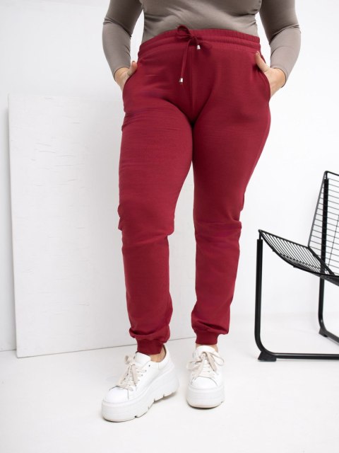 Spodnie dresowe RV-DR-6301.88 bordowy 4XL