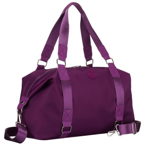 Sportowa torba treningowa z poliestru w fioletowym kolorze - Peterson
