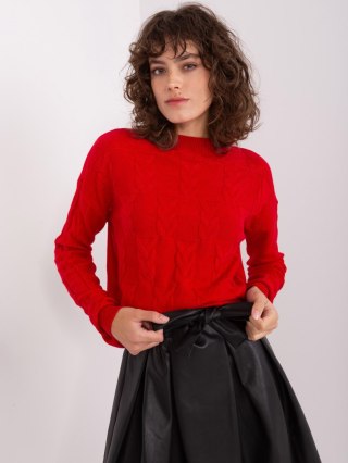 Sweter AT-SW-2340.22 czerwony
