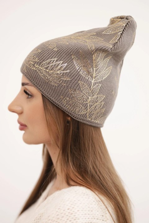 Elegancka czapka damska beanie fango z moherem i wełną – polska produkcja