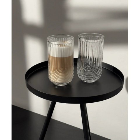 Szklanka ryflowana wysoka 480 ml grube szkło 1szt SZK64