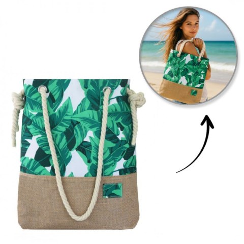 Torba plażowa Liście Pleciona PL151