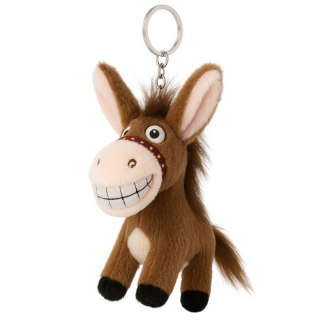 Pluszowy Brelok do Kluczy Osiołek Brązowy z Ogonkiem