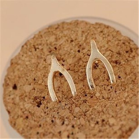 KOLCZYKI KOSTECZKI ZŁOTE DROBNE