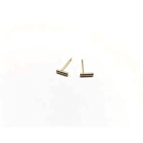 KOLCZYKI STAL CHIRURGICZNA ZŁOTO KST1203