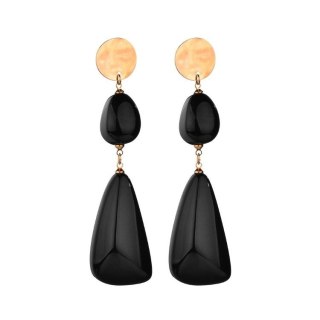 Kolczyki wiszące czarne K1044CZ