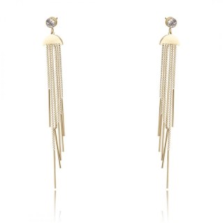 Kolczyki ze stali szlachetnej pozłacanej KST2841