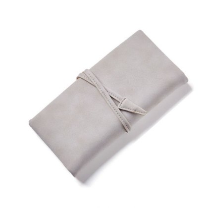 Portfel Damski Nubuk Miękki Szary PW75SZ