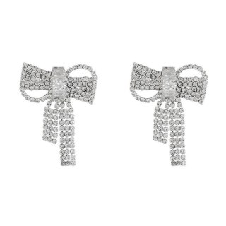 KOLCZYKI Ozdobne cyrkonie KOKARDY K1693