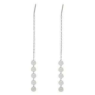 KOLCZYKI WISZĄCE KÓŁECZKA SREBRNE K923S