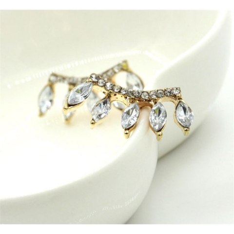 Kolczyki Nausznica Korona Złoto K26Z