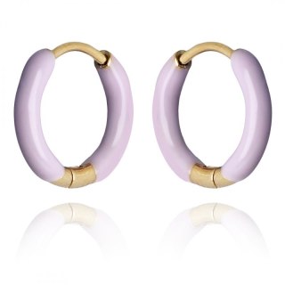 Kolczyki ze stali szlachetnej pozłacanej KST3057