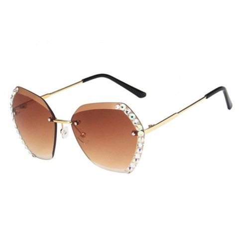 Okulary przeciwsłoneczne z kryształkami COFFE OK212WZ1